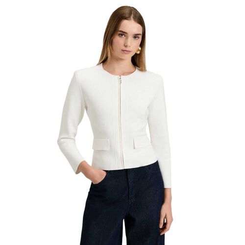 Veronika Maine Zip Front Milano Jacket